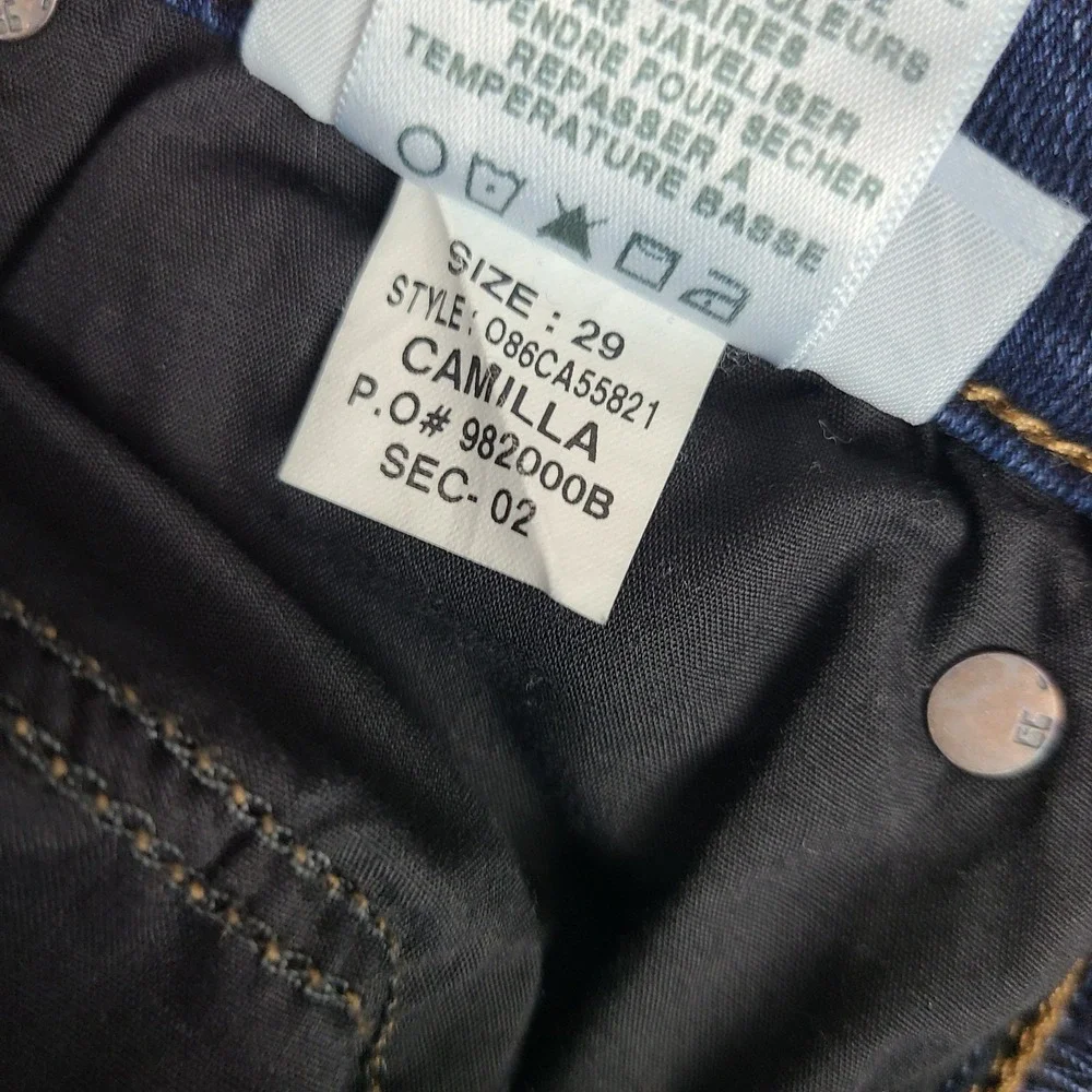Joe's Jeans Womens 29 Blue Flawless The icon Flare Mid Rise CAMILLA Dark Wash
